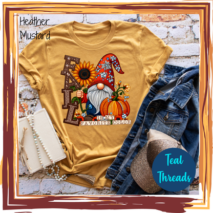 Fall Gnome Faux Rhinestone