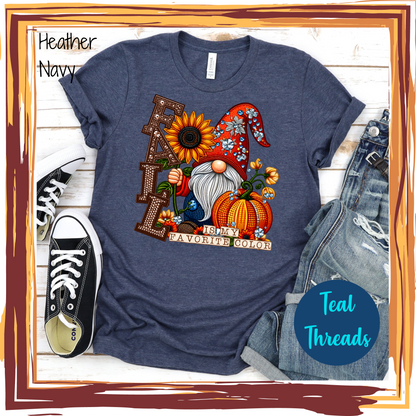 Fall Gnome Faux Rhinestone