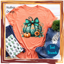 Load image into Gallery viewer, Teal Pumpkin with Bow
