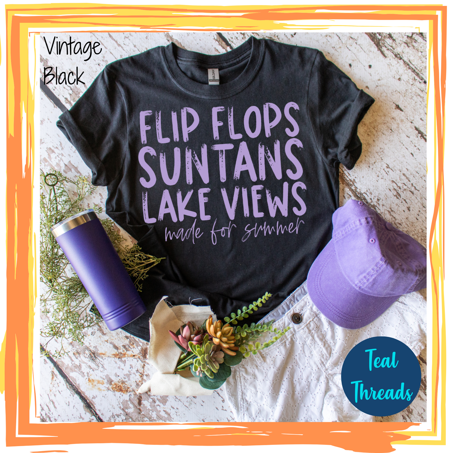 Flip Flops Sun Tans Lake Views