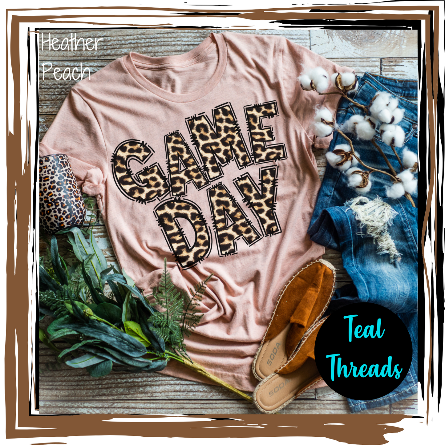 Game Day Leopard Letters