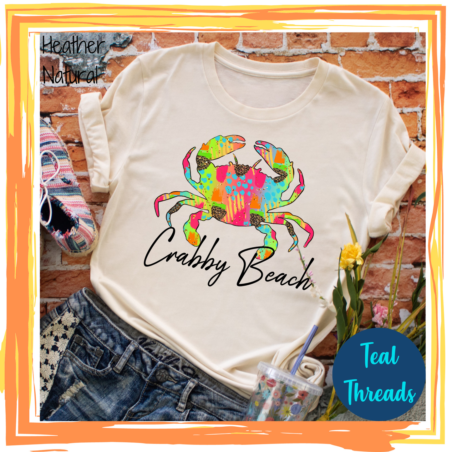 Custom Watercolor Crab