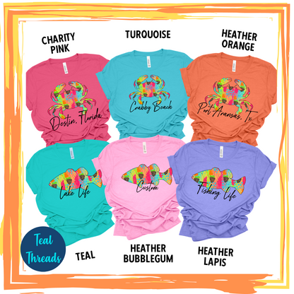 Custom Watercolor Crab