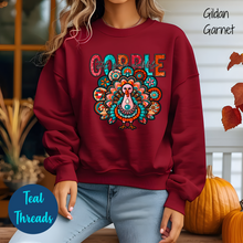 Load image into Gallery viewer, Gobble &#39;til You Wobble Faux Embroidery
