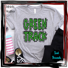 Load image into Gallery viewer, Green Track Faux Sequin

