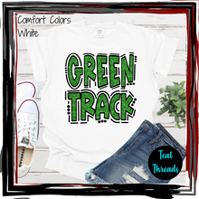 Load image into Gallery viewer, Green Track Faux Sequin
