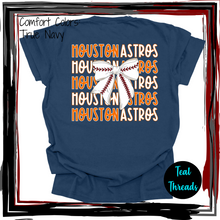 Load image into Gallery viewer, Houston Astros Baseball Bow
