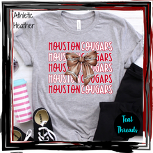 Load image into Gallery viewer, Houston Cougars Football Bow
