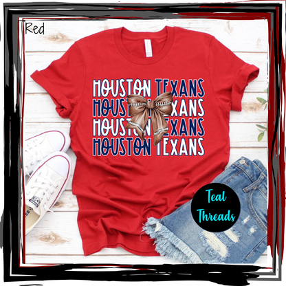 Houston Texans Football Bow