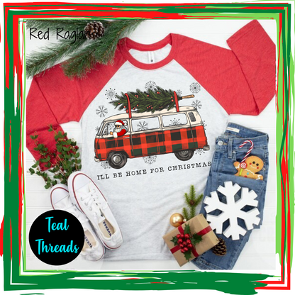I'll Be Home for Christmas Vintage Bus