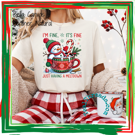 It's Fine I'm Fine Snowman