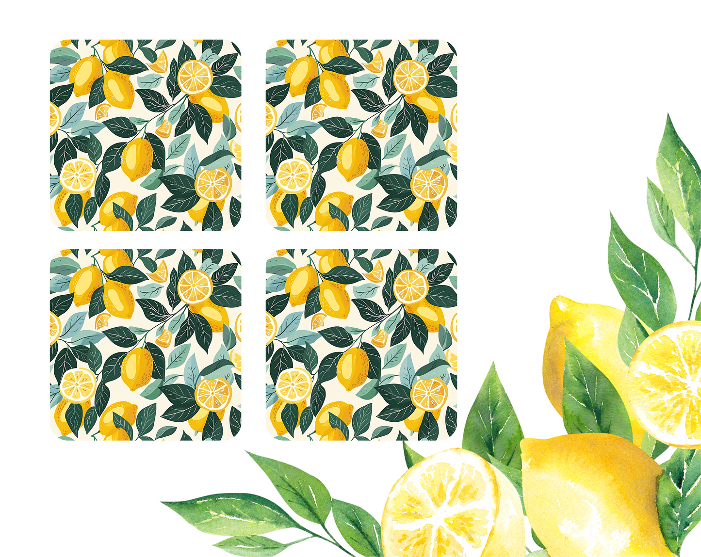 Fruit Coasters (set of 2 or 4)