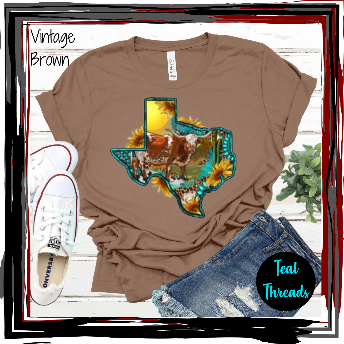 Longhorn Texas Sunset