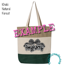 Load image into Gallery viewer, Tri-Color Tote Bag - You Pick the Design!
