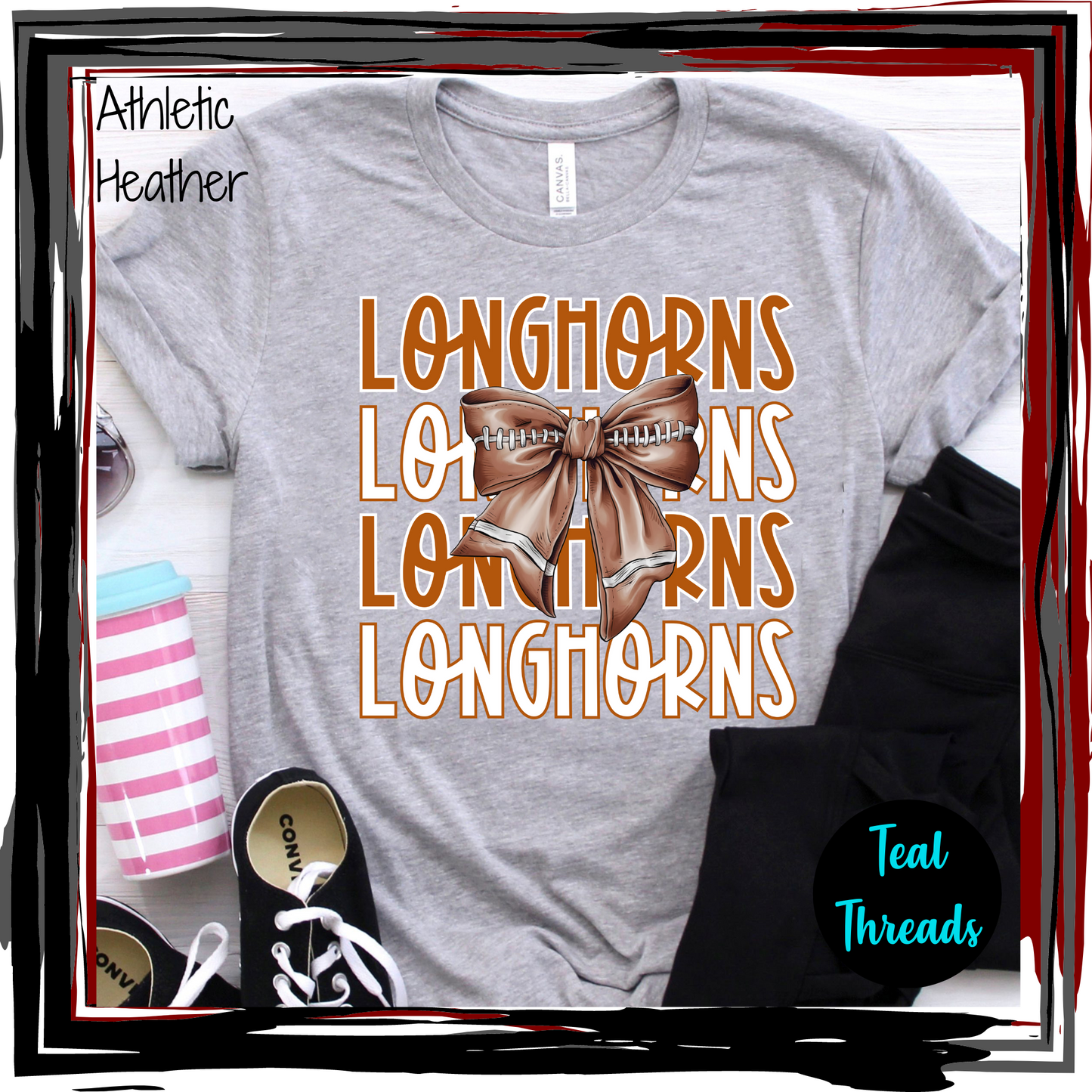 Longhorns Football Bow