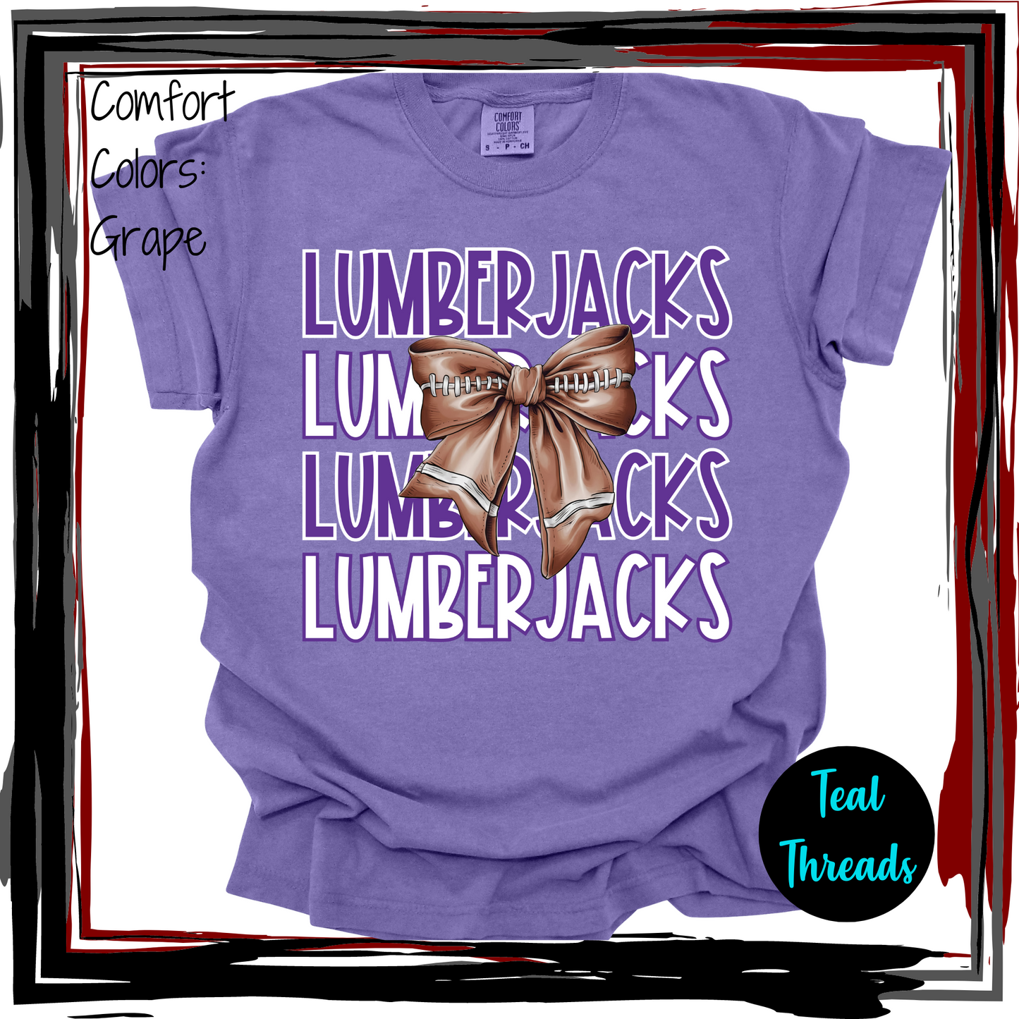 Lumberjacks Football Bow