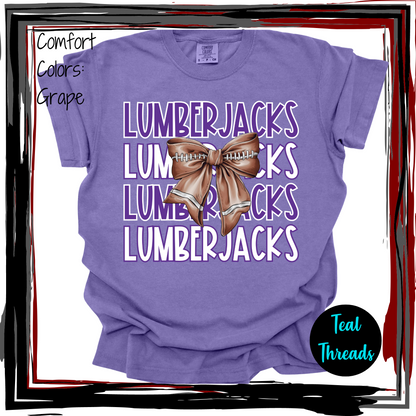 Lumberjacks Football Bow