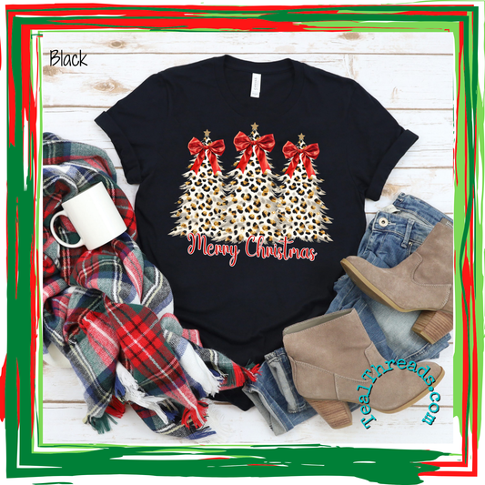 Leopard Trees with Red Bows