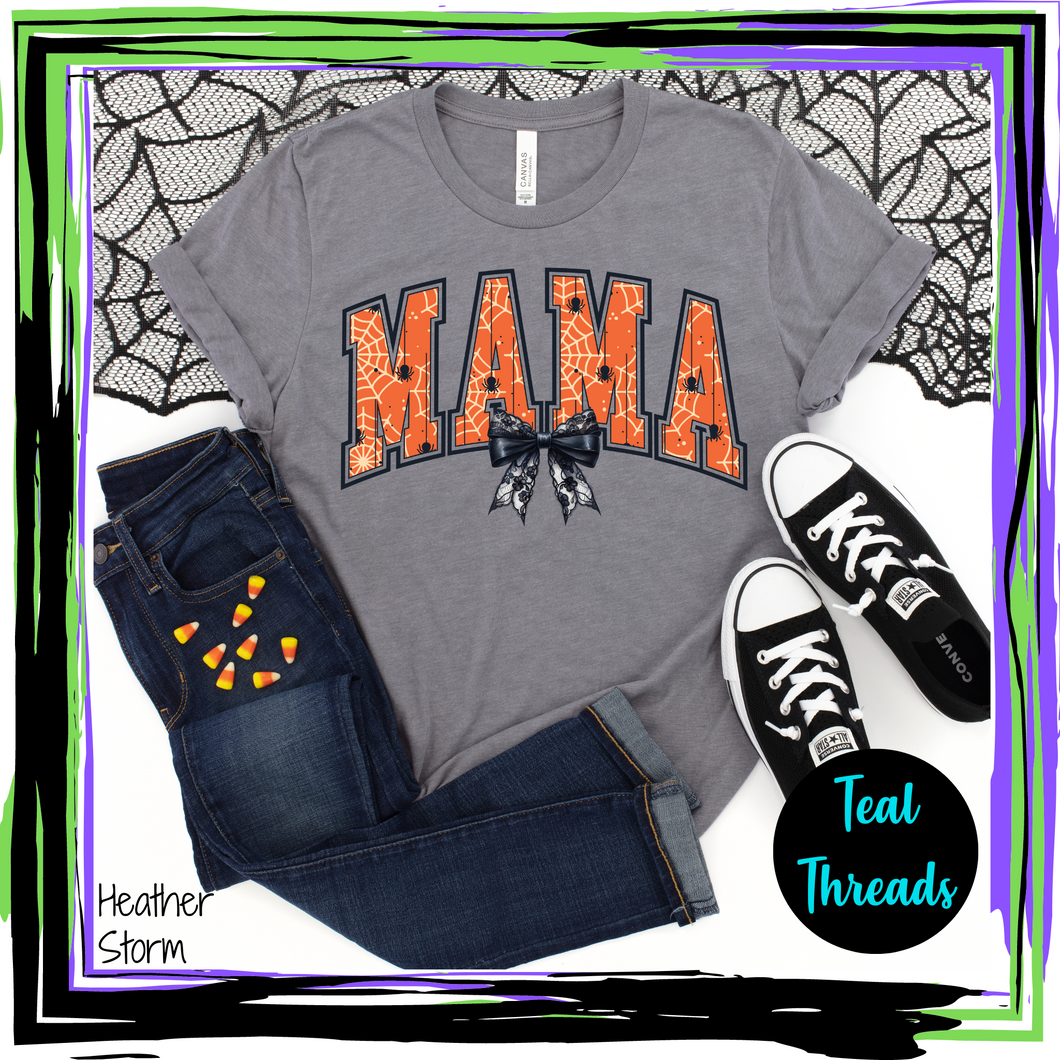 Mama Spider Web Black Bow