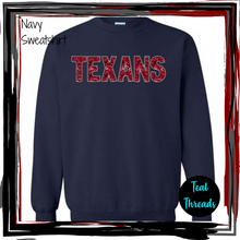 Load image into Gallery viewer, Texans Faux Sequin Embroidery
