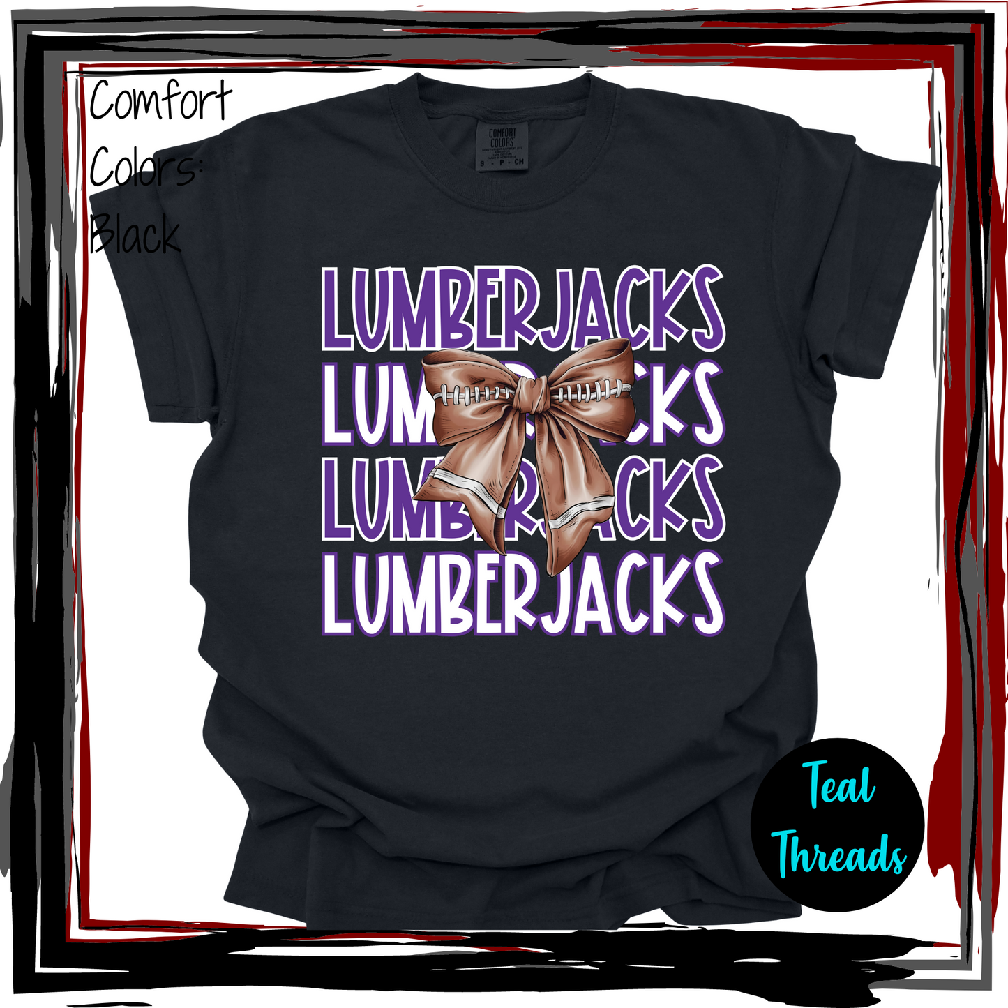 Lumberjacks Football Bow