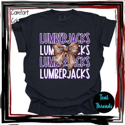 Lumberjacks Football Bow