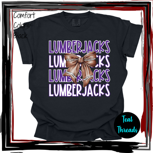 Lumberjacks Football Bow