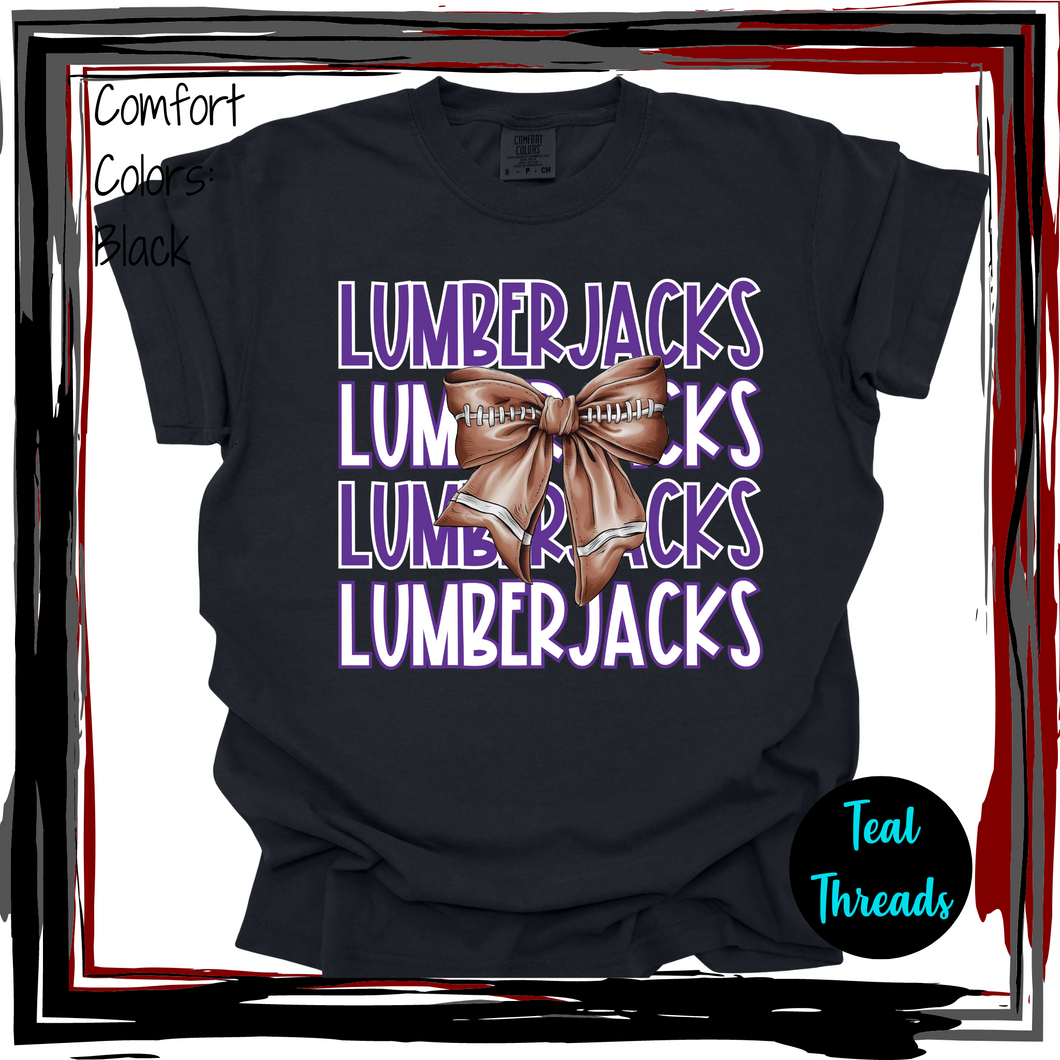 Lumberjacks Football Bow