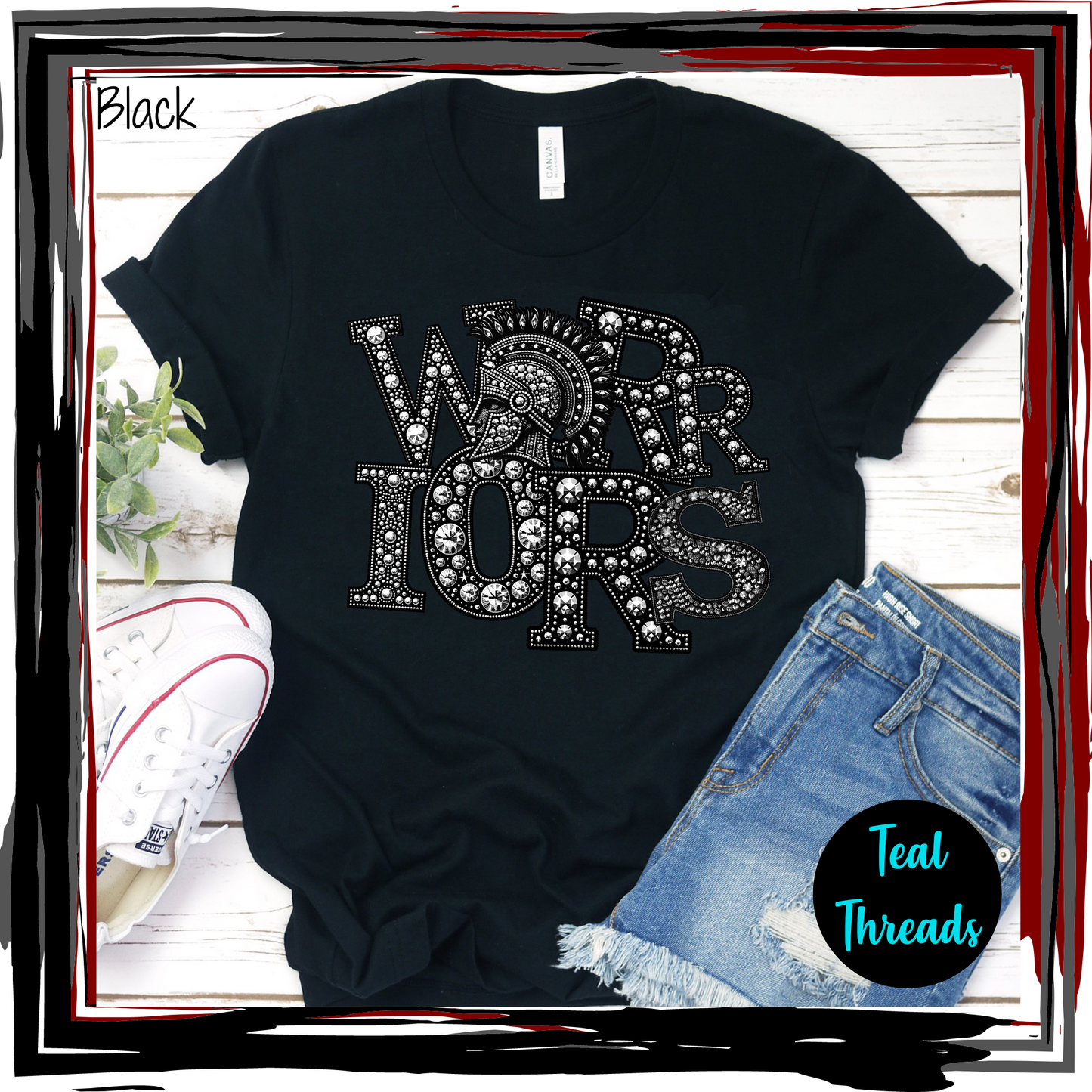 Warriors Faux Rhinestone
