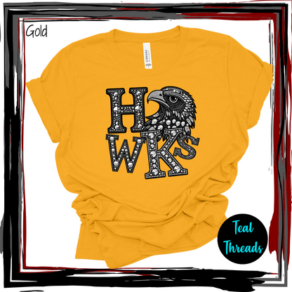 Hawks Faux Rhinestone