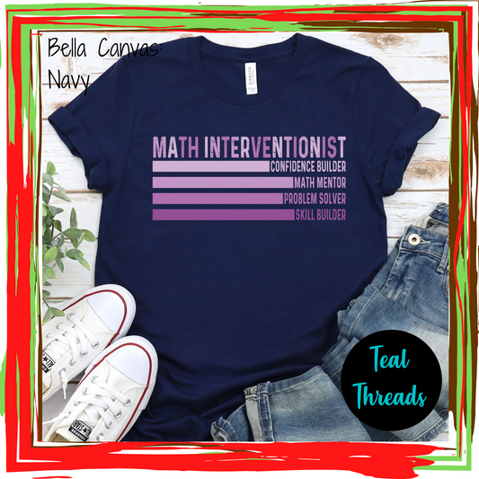 Math Intervention Stripe