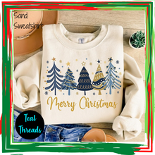 Load image into Gallery viewer, Navy and Gold Merry Christmas
