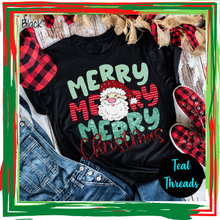 Load image into Gallery viewer, Merry Merry Merry Christmas (Glitter Effect)
