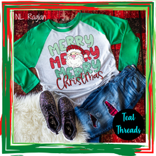 Load image into Gallery viewer, Merry Merry Merry Christmas (Glitter Effect)
