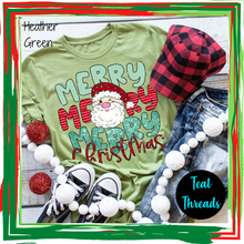 Load image into Gallery viewer, Merry Merry Merry Christmas (Glitter Effect)
