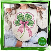 Load image into Gallery viewer, Not Lucky Just Blessed Shamrock Bow
