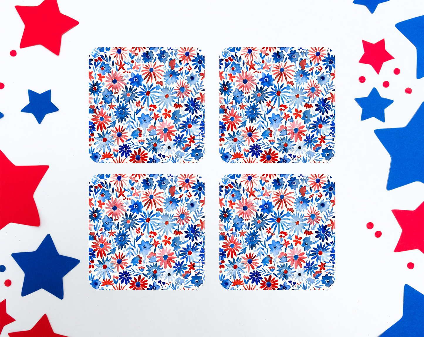 Patriotic Coasters (set of 2 or 4)