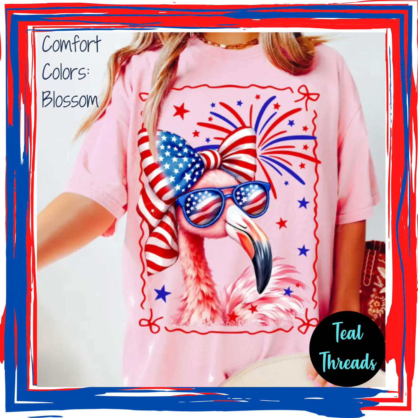 Patriotic Flamingo
