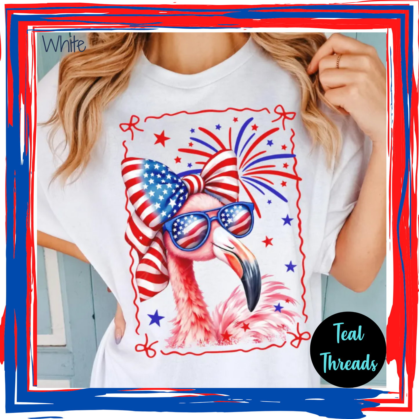 Patriotic Flamingo