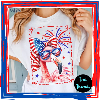 Patriotic Flamingo