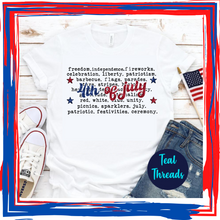 Load image into Gallery viewer, 4th of July Words
