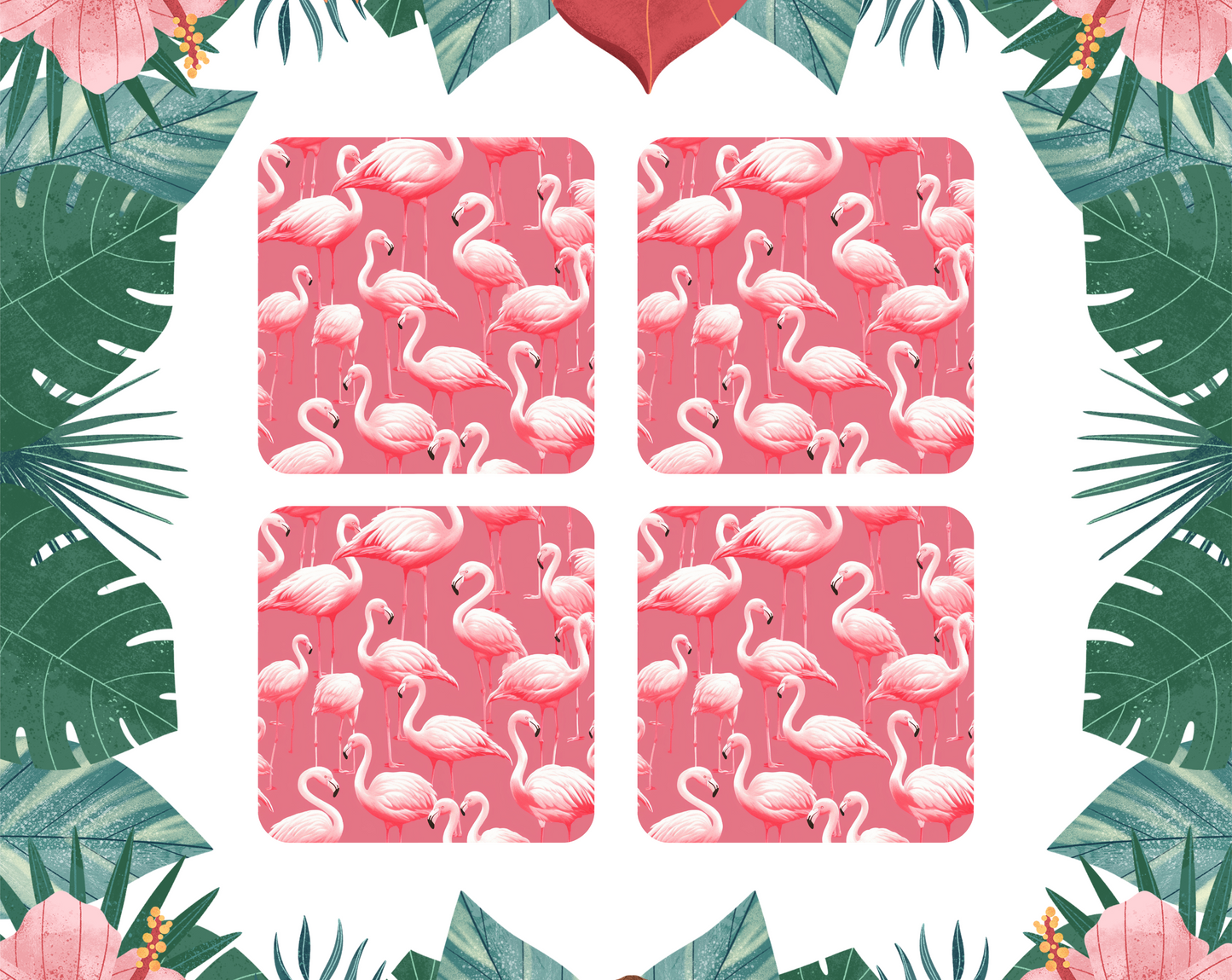 Flamingo Coaster (set of 2 or 4)