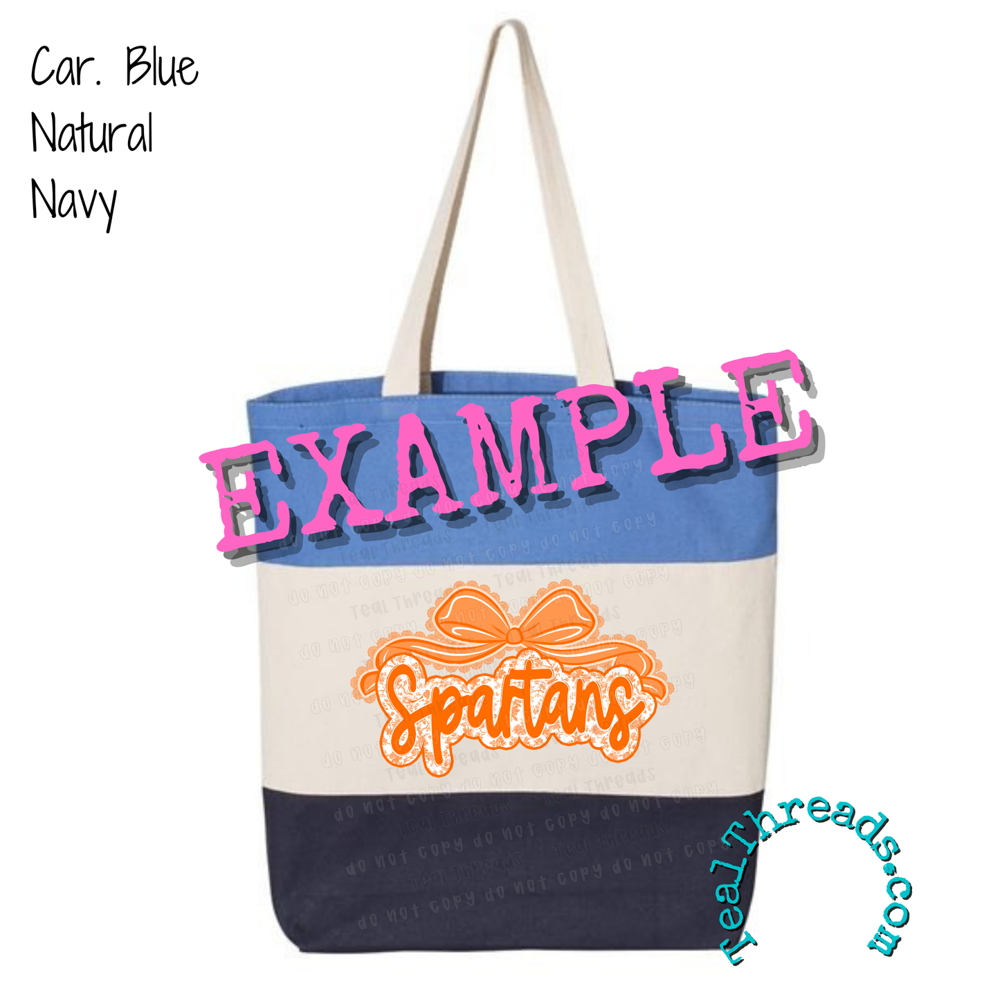 Tri-Color Tote Bag - You Pick the Design!