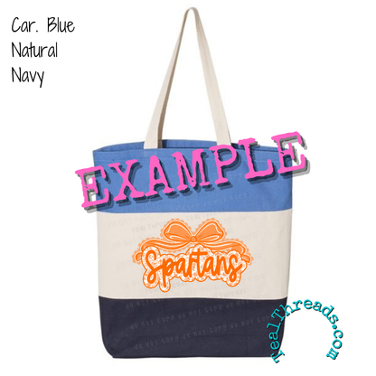 Tri-Color Tote Bag - You Pick the Design!