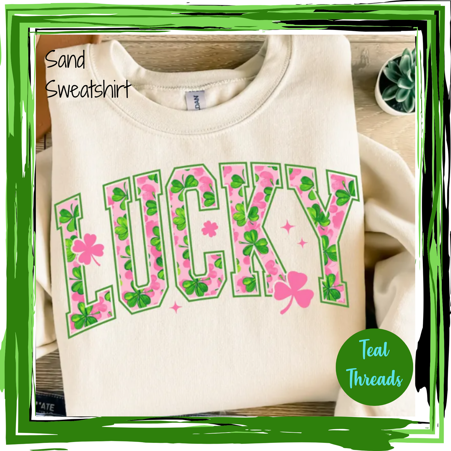 Lucky Pink and Green