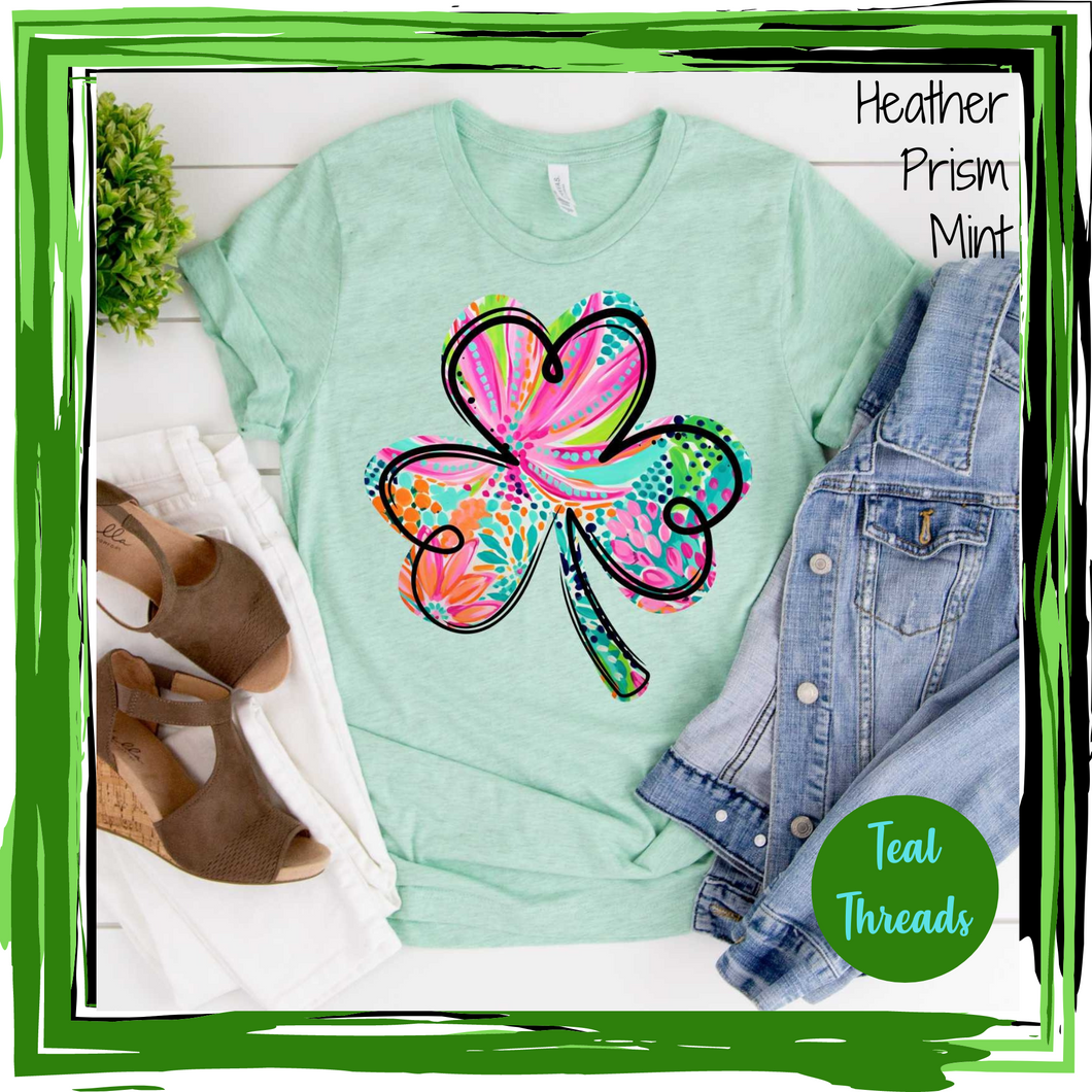 Bright Swirls Clover