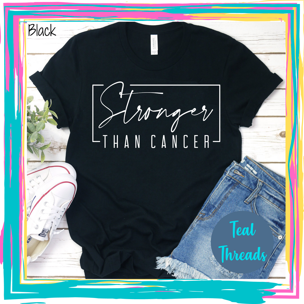 Stronger Than Cancer - white