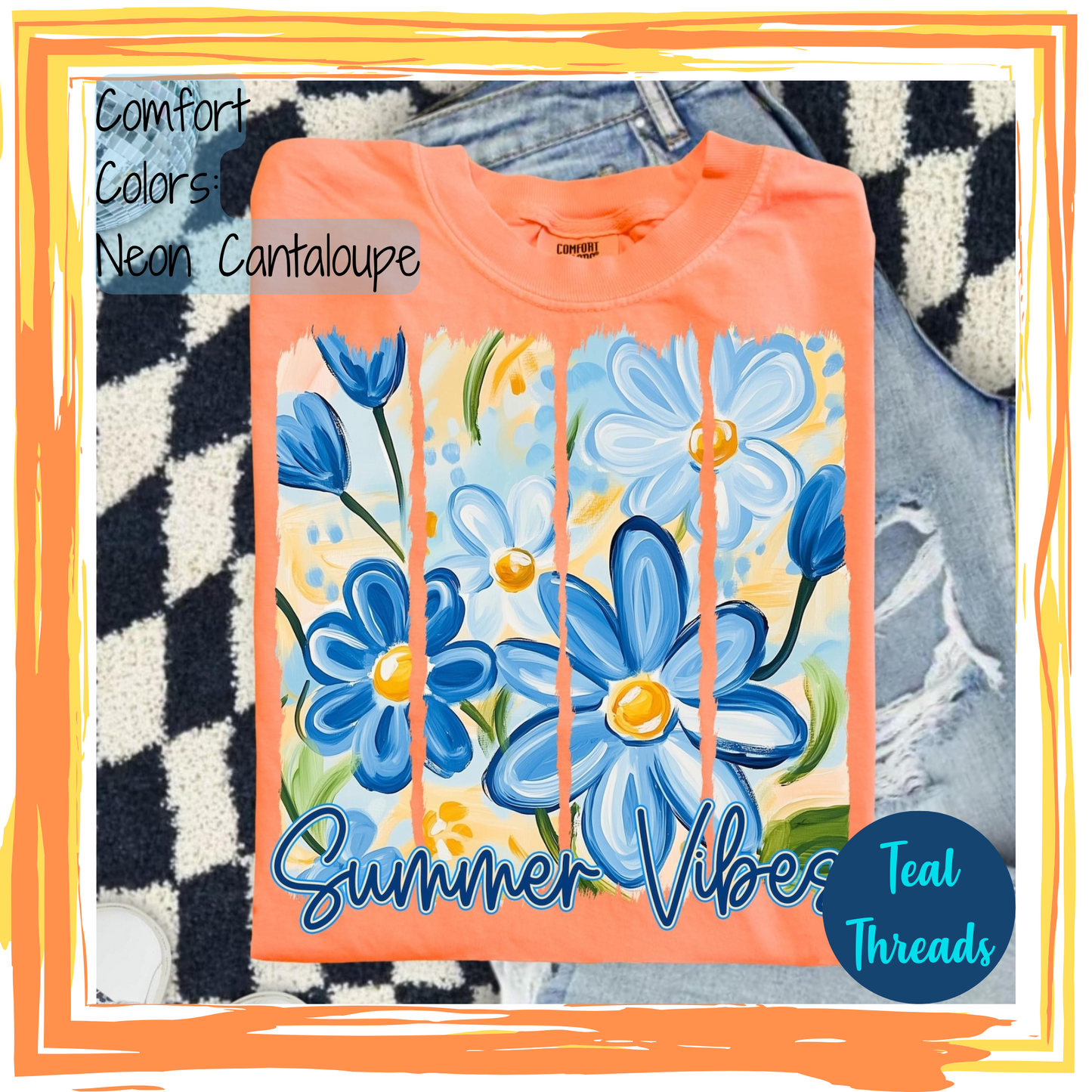 Summer Vibes Watercolor Flowers