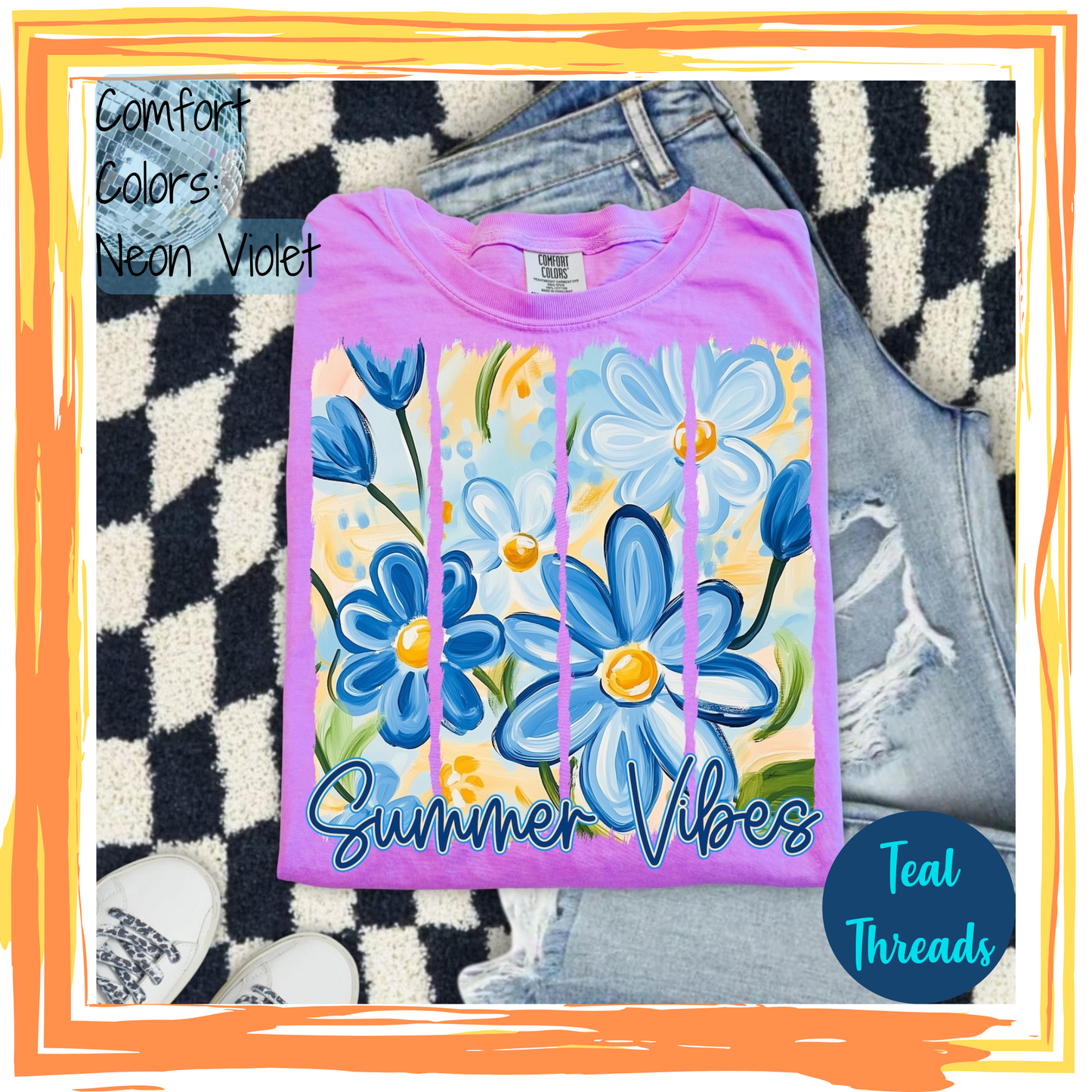 Summer Vibes Watercolor Flowers