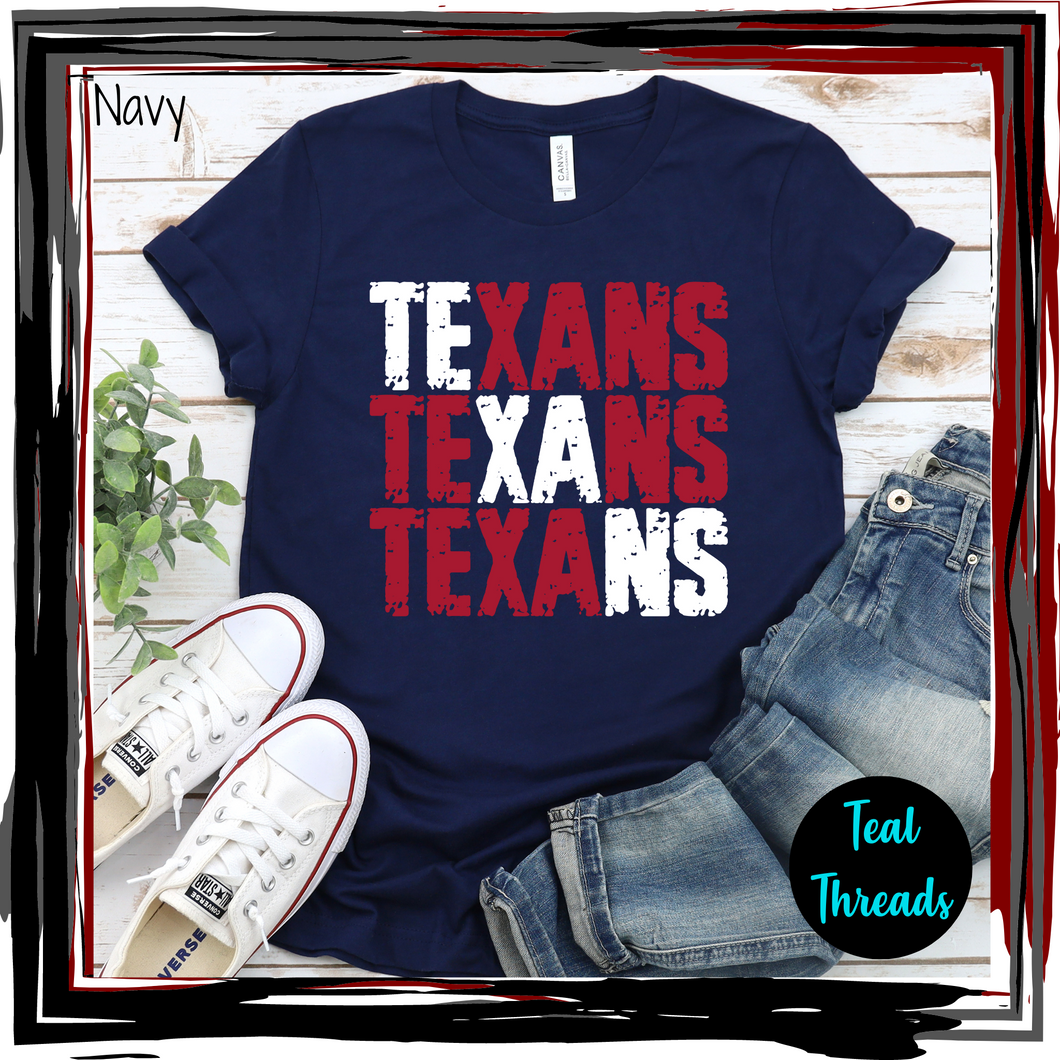 Texans Grunge Diagonal